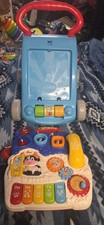 VTech Sit-to-Stand Learning Walker Multicolor Interactive Baby Walking Aid 0770