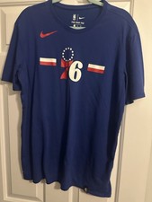 Nike Philadelphia 76ers NBA XL Blue Basketball T-Shirt