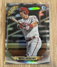 Rhys Hoskins #ROYF-RH Philadelphia Phillies 2018 Bowman Chrome Refractor Rookie