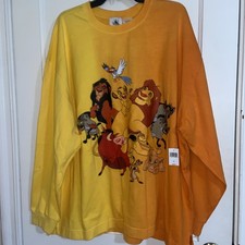 DISNEY Disneyland Resort Spirit Jersey Long Sleeve Adult XXL Lion King NWT
