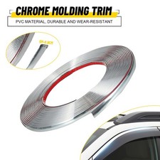 0.8cm Chrome Trim Molding Strip Decoration Car Body Door Side Protector 16ft N 0.8cm Chrome Trim Molding Strip Decoration Car Body Door Side Protector 16ft N