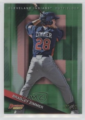 2015 Bowman's Best Top Prospects Green Refractor /99 Bradley Zimmer #TP-41 y8h