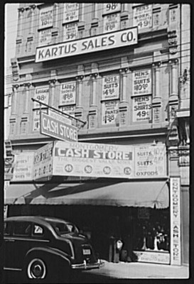 Montgomery Alabama 1939 Kartus Sales Co Cash Store Department Store Signs