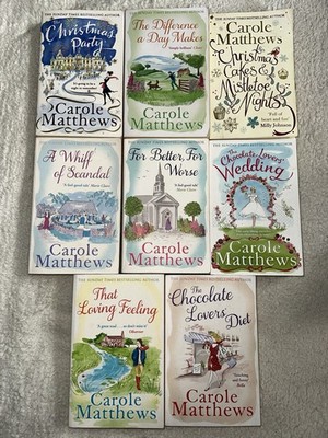 Carole Matthews Book Bundle X 8 Novels Romance Womens Fiction Drama (SH4)