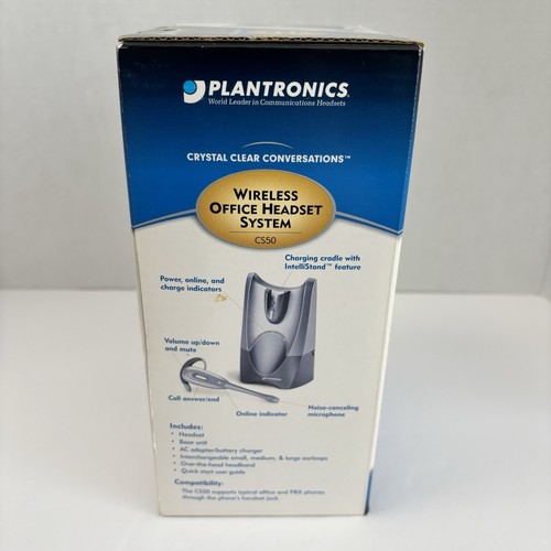 NEW Plantronics CS50 Wireless Office Headset System SEALED - Photo 4/6