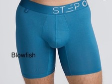 STEP ONE Longer Leg Boxer Briefs. Limited Edition Colour Blowfish - Size XXL