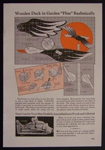 Flying Duck Whirligig 1940 How-To build PLANS