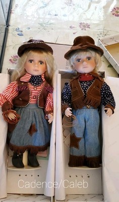 Duckhouse Heirloom Dolls Cadence and Caleb Porcelain Dolls