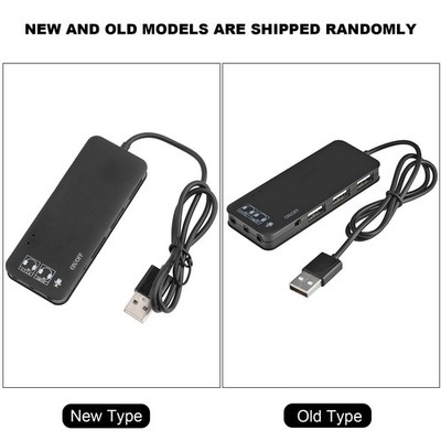 Multi-Port-Hub Flexibler USB 2.0-Splitter Zuverlässiger 3-Port Für Unterwegs