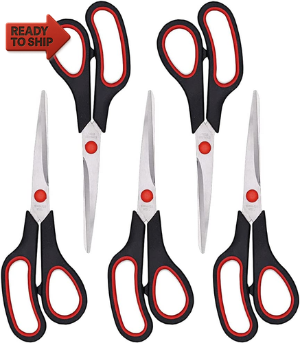 Scissors, Multipurpose Office Scissors,8.5 Inch Ultra Sharp Shears, Comfort-Grip - Picture 11 of 12