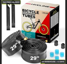 2 Pack Black 29 Inch Bike Inner Tubes 29 x 1.75-2.125