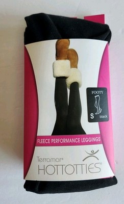 Terramar Hottotties Footy Fleece Performance Legging Small Black New Bottoms Up