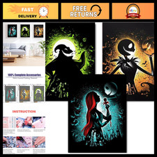 3 Pack Diamond Art Kits for Adults - DIY Halloween Diamond Painting Set