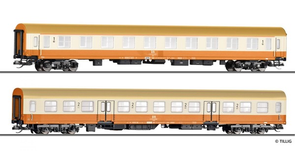 Tt 2Tlg. Set Reisezugwagen StäDteexpress HalberstäDter Dr Ep.Iv Tillig 01123-image