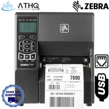 Zebra ZT230 TT 203dpi Ethernet Industrial Barcode Label Printer Thermal Transfer