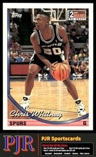 Chris Whitney 1993-94 Topps #309 San Antonio Spurs Rookie