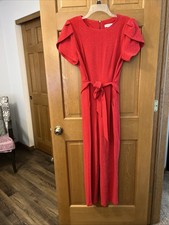Calvin Klein Women’s Red Sparkle Jumper Size 10