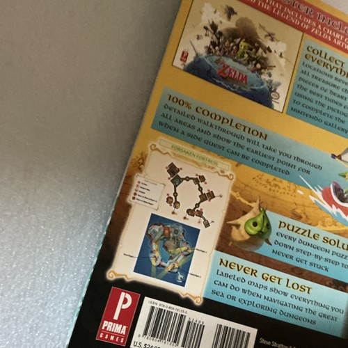 Prima Official Nintendo Legend of Zelda Wind Waker HD Strategy Guide Book no map - Picture 7 of 24