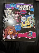 Unused 2014 Monster High Spiral 70 page Wide Ruled 10.5  X 8  1 Subject Notebook