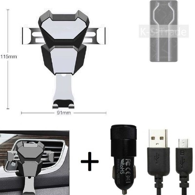 Halterung Lüftungshalter für Huawei Mate 50 RS + Ladegerät Smartphone Halter 
