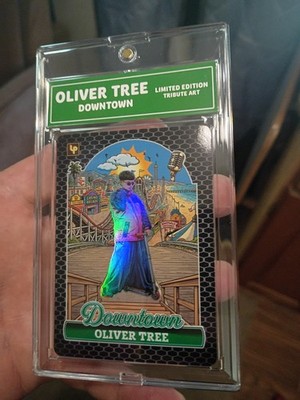 Oliver Tree Downtown Tribute Art Card. Black Version. 