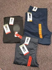 Mondetta Women's Herringbone Straight Leg Pants, Brown Black Blue 1806914 NWT