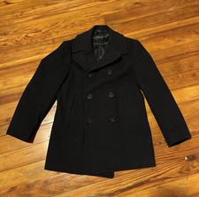 Vintage US Navy Peacoat Size 38 Kersey Wool Great Condition