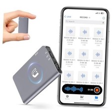 Magnetic Digital Voice Recorder - 40 Hours Continuous Recording Device 64GB