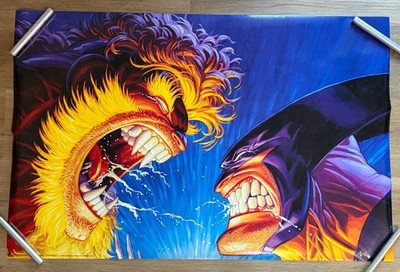 Wolverine vs Sabretooth II 1995 Marvel Poster #210 22x34 New Rolled RARE