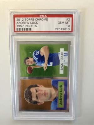 2012 Topps Chrome - 1957 Design Andrew Luck PSA 10