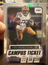 2021 Contenders Draft Picks Clyde Eewards-Helaire Holo Foil Campus Ticket Chiefs