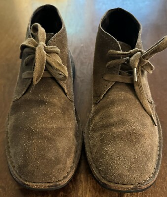 JOHN VARVATOS Suede HIPSTER Mid Top CHUKKA Boots in COCOA  display picture 3