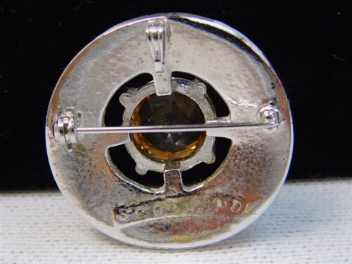 Broche Celta MacGregor Targe Colgante Kilt Pin Ámbar Piedra Centro 1.5 pulgadas - Imagen 3 de 5