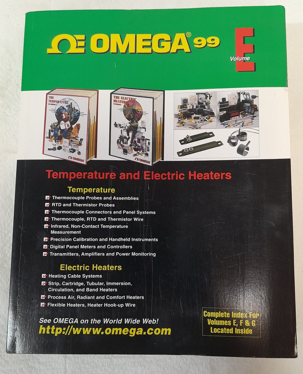 Omega 99 E Volume Temperature Electric Heaters Catalog