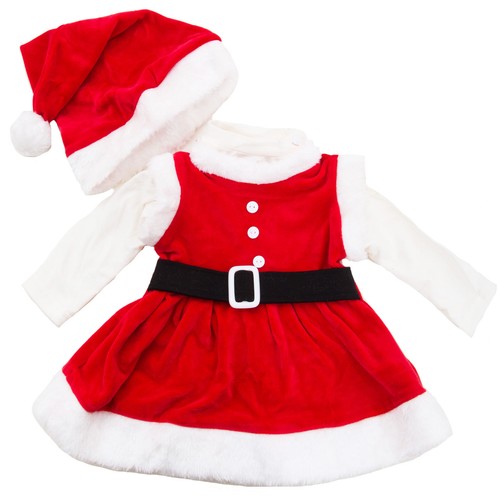 Completo Bambina neonata tutina vestitino Babbo Natale cappellino nuovo  FK826 | eBay