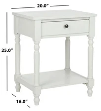 Safavieh TAMI NIGHT STAND W/STORAGE, Reduced Price 2172731787 AMH6604A