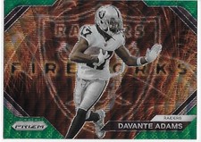 (064) 2023 Panini Prizm Fireworks Prizms Green Wave #21 Davante Adams