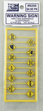 HO Scale Written Warning Signs 12Pcs - Tichy Train Group 8256