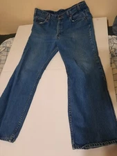 Vintage Levis 517 36 30 Bootcut Jeans Med Wash 90s 1990s Denim Blue USA 98 1998
