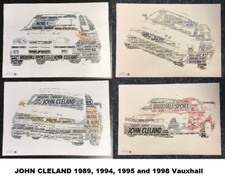 John Cleland BTCC Legend Vauxhall Astra Cavalier Vectra Word Art ~ A4 Poster
