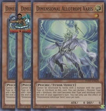 Yugioh! 3x Dimensional Allotrope Varis PHHY-EN028 Super Rare 1st Ed NM