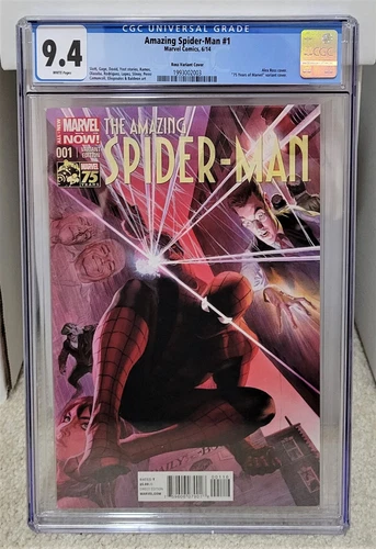 Amazing Spider-Man #1 (2014) CGC 9.4 1:75 Ross Variant 1st Cindy Moon Marvel key