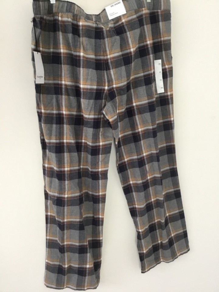 Good Fellow Men's Heather Gray Multicolor Flannel PJ Pants Size XXL New