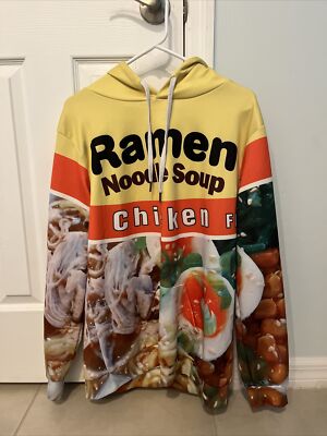 Ramen Noodle Soup Chicken Flavor Hoodie Sweatshirt Adult M | eBay