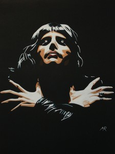 Freddie Mercury Queen Bohemian Rhapsody Artwork A3 Print By Mark