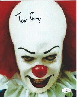 FIRMADO POR TIM CURRY color 8x10 IT CERTIFICADO DE AUTENTICIDAD JSA MUY RARO autógrafo automático SOLO EN CASA 2