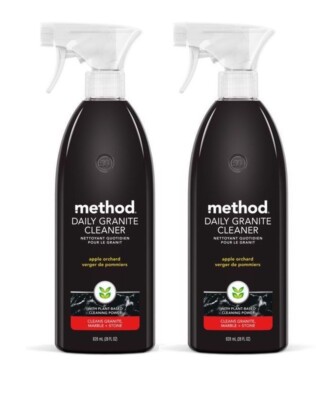 2 ~ Method Daily Granite Marble Cleaner Apple Orchard Scent Spray Bottle 28 oz