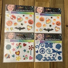 halloween temporary tattoos 4-pack New