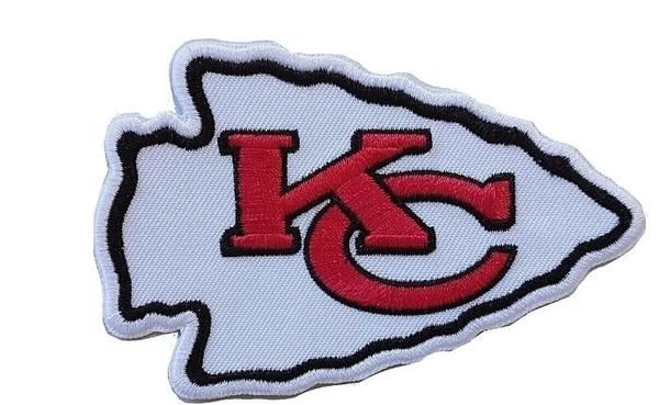 Kansas City Chiefs Embroidered 4" Iron On Patch