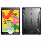 For iPad 10.2 Tablet Case 2021 / 2020 / 2019 Gen Poetic With Kickstand Black